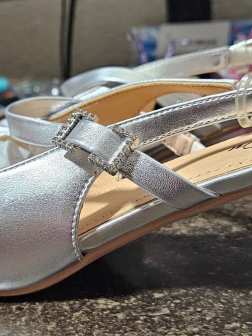 Women's Slingback Chunky Heel Pumps New Size 8 8.5 Mary Jane Shoes
